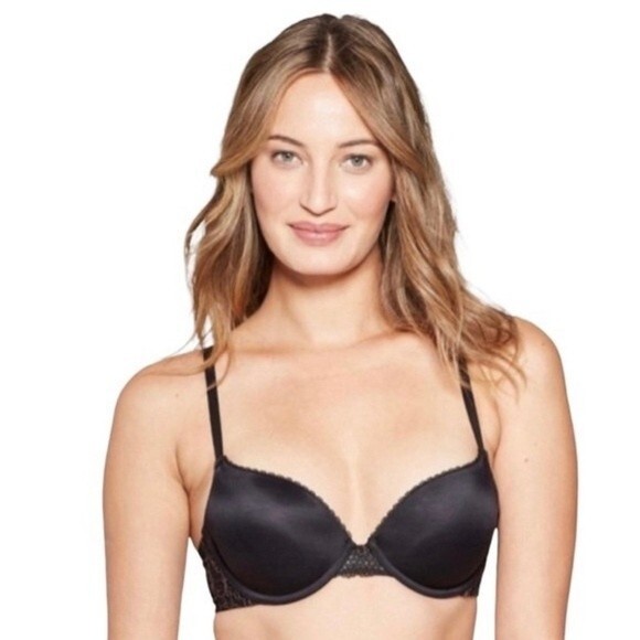 Auden Radiant Plunge Convertible Strap Black Bra - Size 34B - Picture 1 of 7